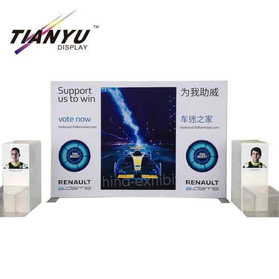 Banner Stand Publicidade Light Box Side duplicada para Exhibition Booth Trade Show