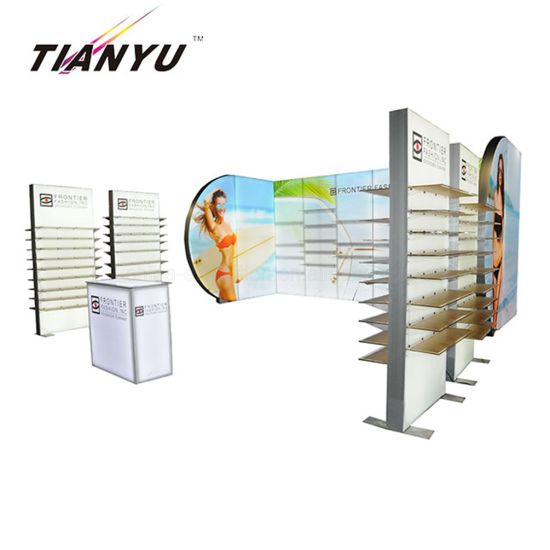 O design modular LED Light Box Seg Trade Show Booth / Exposição Booth para óculos de sol