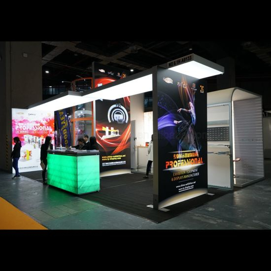 Factory Direct Venda Frameless Tecido Double Side alumínio Quadro Publicidade LED Light Box Booth