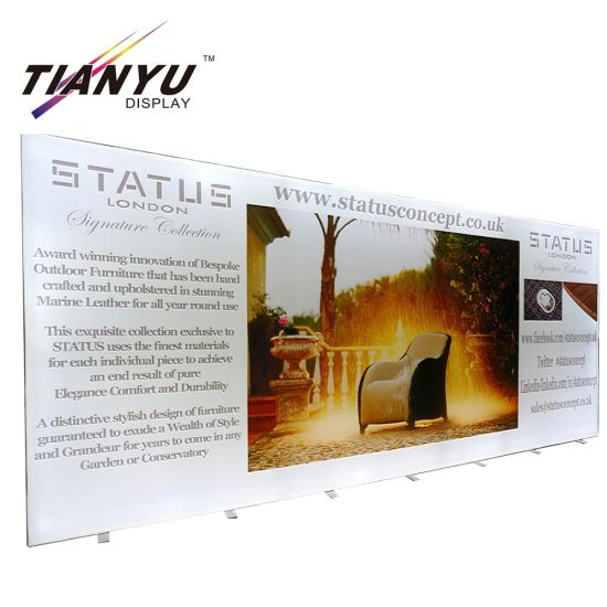 Alta Qualidade Modular Frameless tela LED caixa de luz para Publicidade