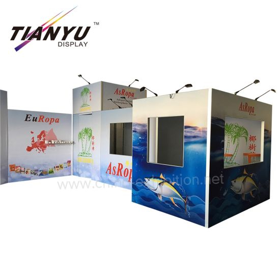 Tian Yu Oferta Food Fair 7x8 Exhibition Booth Display System Trade Fair Booth