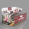 4x8m Stands Feiras Easy to Assemble portátil modular personalizado Exhibition Booth design