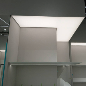 gráfico borda de silicone teto sem moldura LED caixa de luz