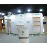 Exibir Trade Exhibition Stands com prateleiras para Expo Mostrar