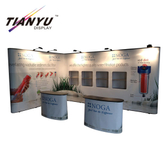 4x3 Pop Up Displays ajustável stand personalizado tecido estampado Suporte