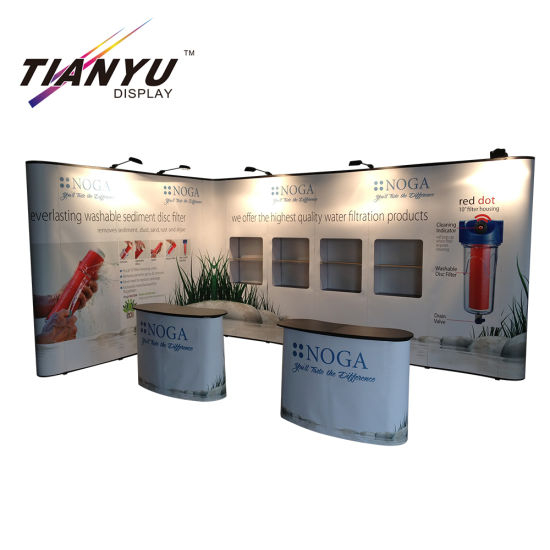 4x3 Pop Up Displays ajustável stand personalizado tecido estampado Suporte