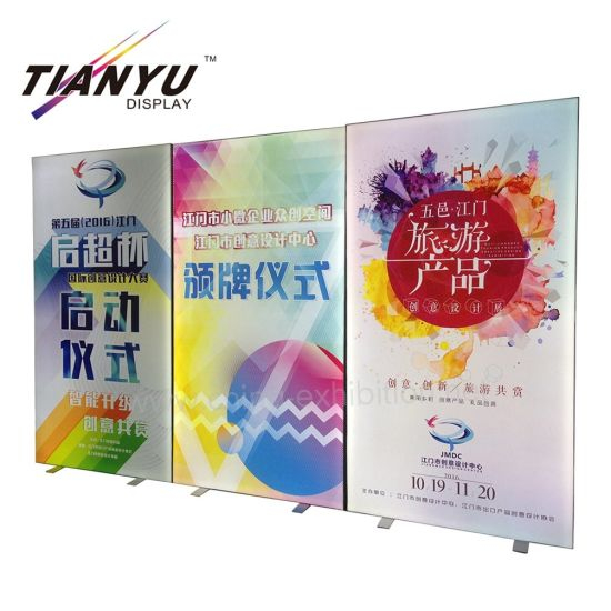 Thicken 120 milímetros dupla face Edgelit Tecido LED Light Box para grande Display Tradeshow