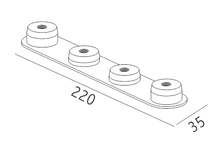 Curva de 180 graus conector (direita)