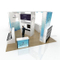 Alta Qualidade 10 por 20 Arch Exhibition Booth Design Expo Stands com armários