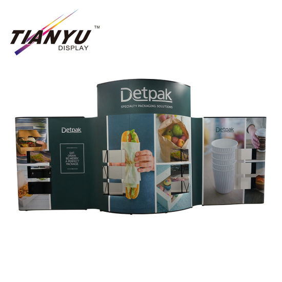 Gratuito Design Trade Show Popular Display, Pop up Display, Corved Pop Up Stand