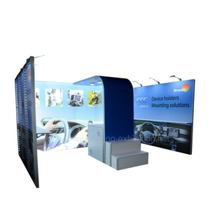 Exposição modular personalizada portátil 10X20FT da exposição reutilizável portátil do suporte da cabine da feira em alumínio