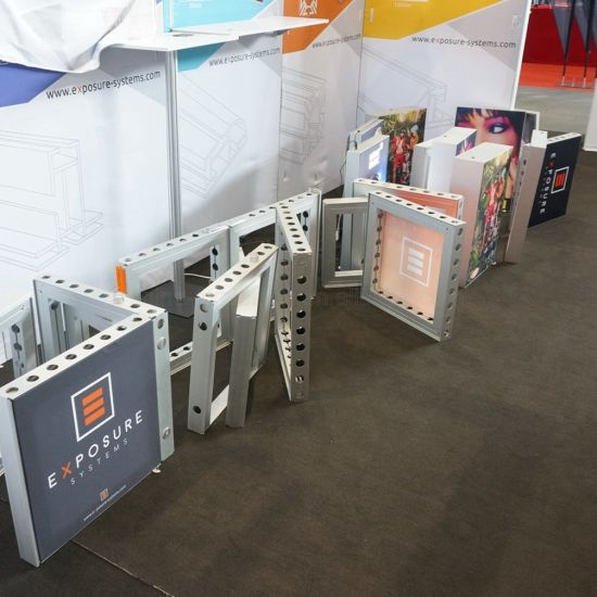 Material de pouco peso modular da cabine da exposição no alumínio