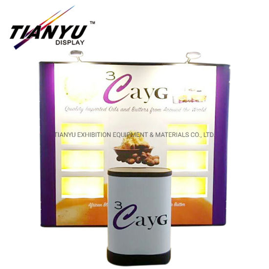 Indoor / Outdoor Pop up Display Banner Stand com impressão de PVC para Tradeshow backwall