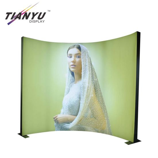 Personalizado Free Standing LED Light Box Arch Car display retroiluminado Trade Show Booth