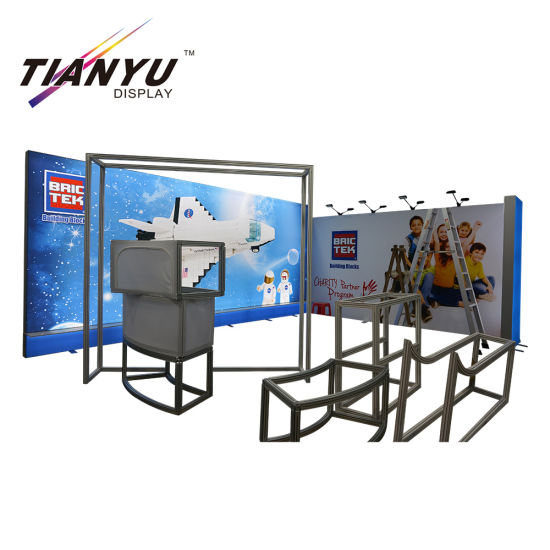 Alumínio portátil Trade Show Display Modular Exhibition Booth 2X2