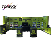 New Style alumínio PVC Trade Show Dobre Publicidade Floor Standing Pop Up Banner Stand Voltar Gota Bandeira