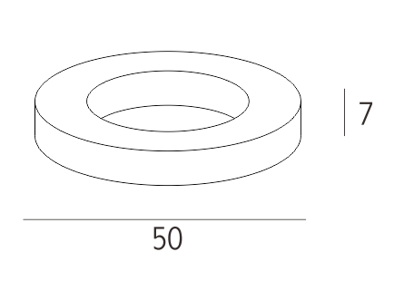 Anel de borracha porta (espessura)