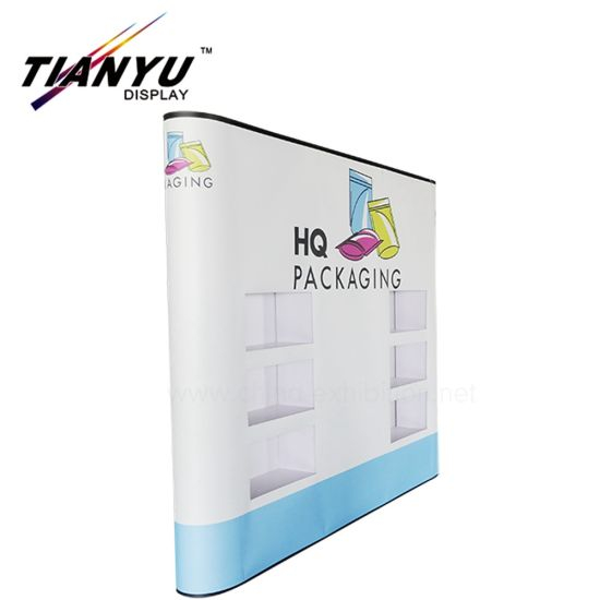 Folding Fundo Exhibition Booth PVC parede magnética de Pop-Visor