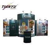 Grandes Displays rápida PVC curvas de Pop-Fundo Banner Stand